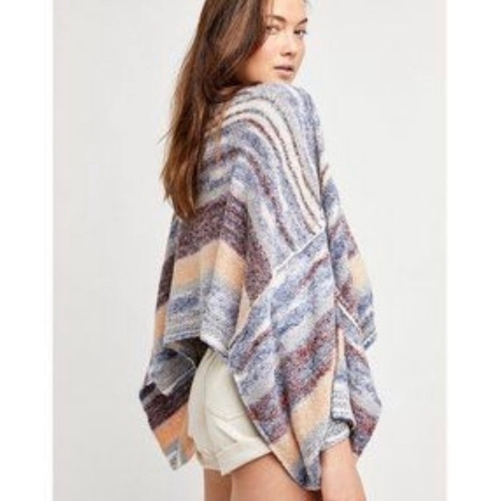Free People Saturn Poncho Midnight Canyon Combo - Picture 2 of 6
